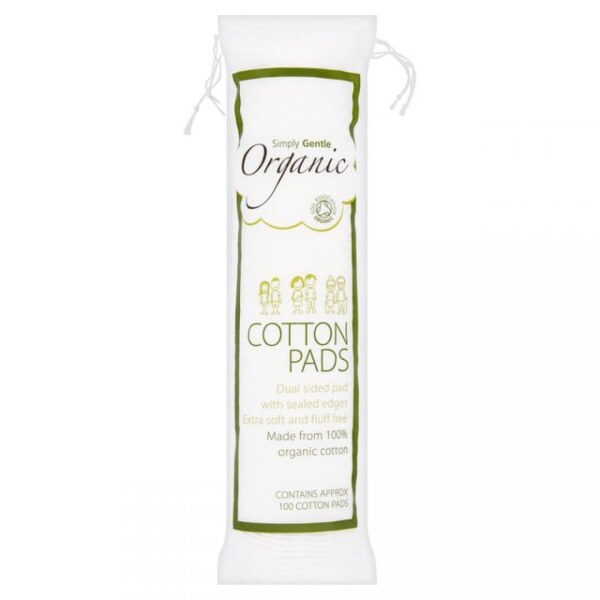 Dischete demachiante din bumbac organic, 100 buc.