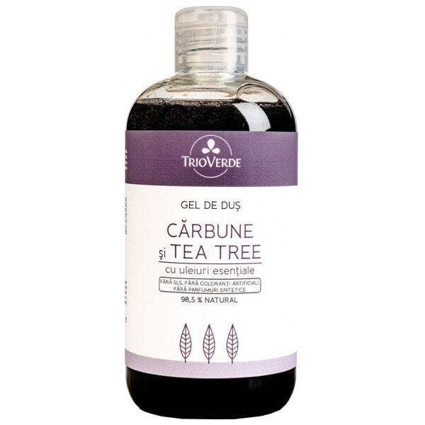 Gel de duș cu cărbune și tea tree