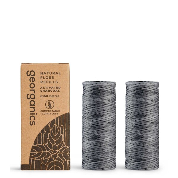 Ață dentară CHARCOAL (rezerve 2 x 50m)