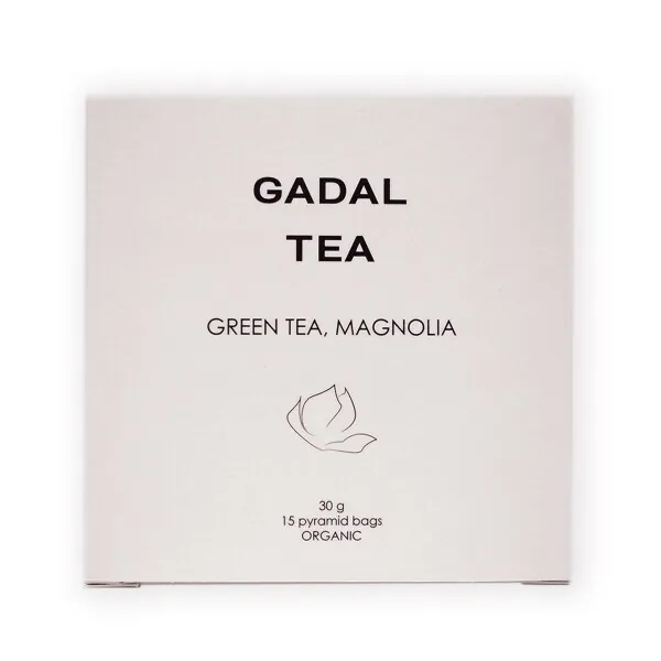 Ceai verde organic cu magnolie (15 piramide)