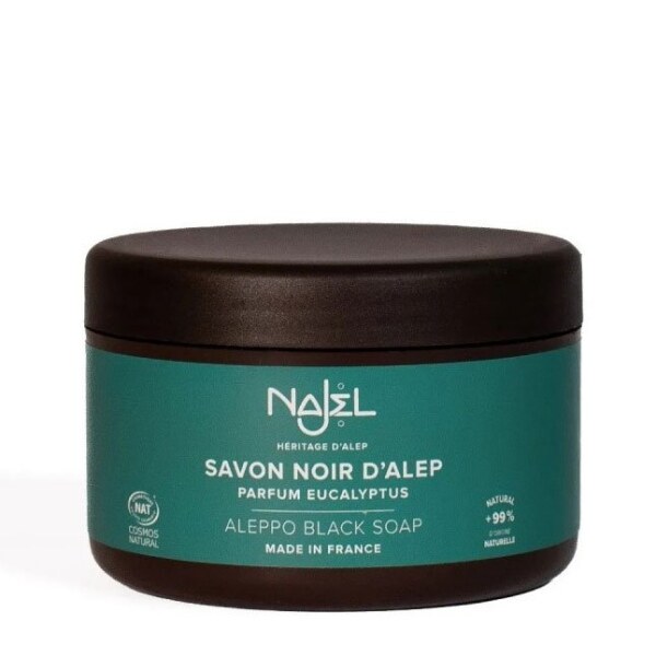 Săpun negru de Alep exfoliant cu eucalipt