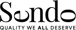 Sendo Logo + claim - black