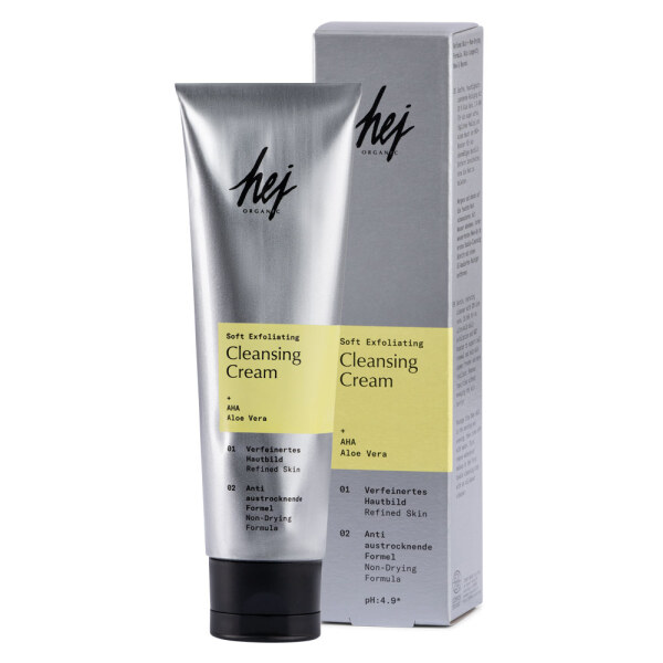 Hej organic Longevity exfoliating cleansing cream